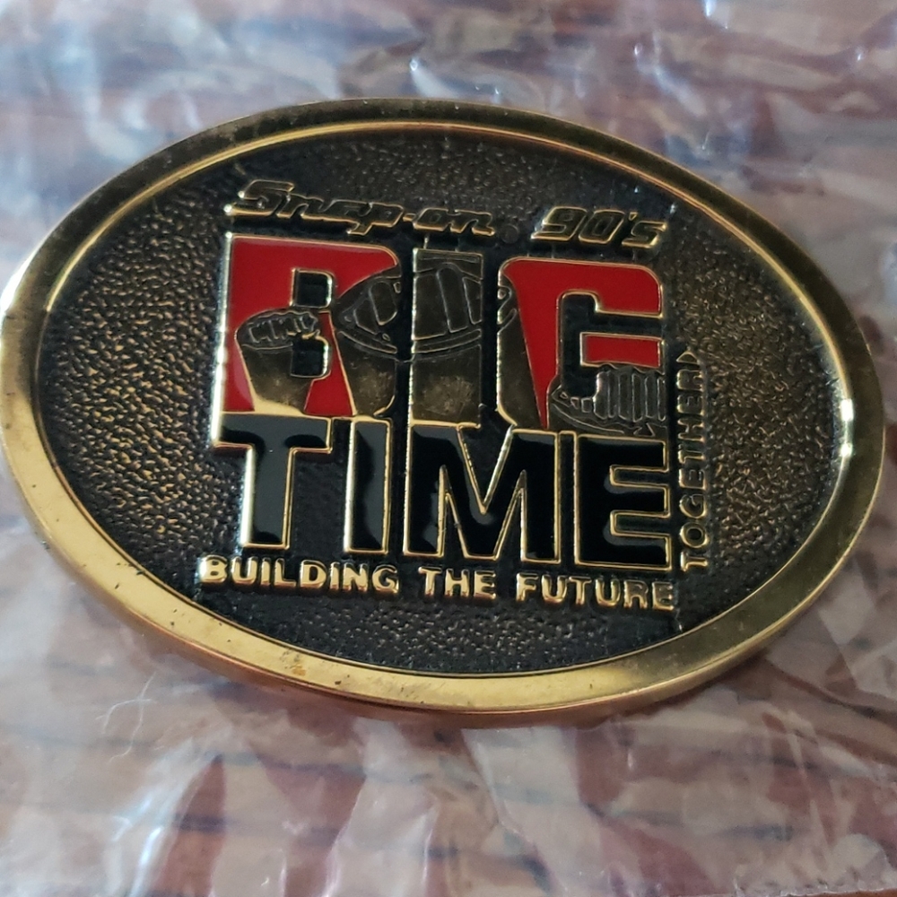 Snap on tools belt buckle 90s big time